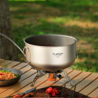 Tiartisan Olla De Sopa De Titanio 2.1L Con Manija Plegable Gran Capacidad Para Camping Al Lightweight Con Tapa - details 12