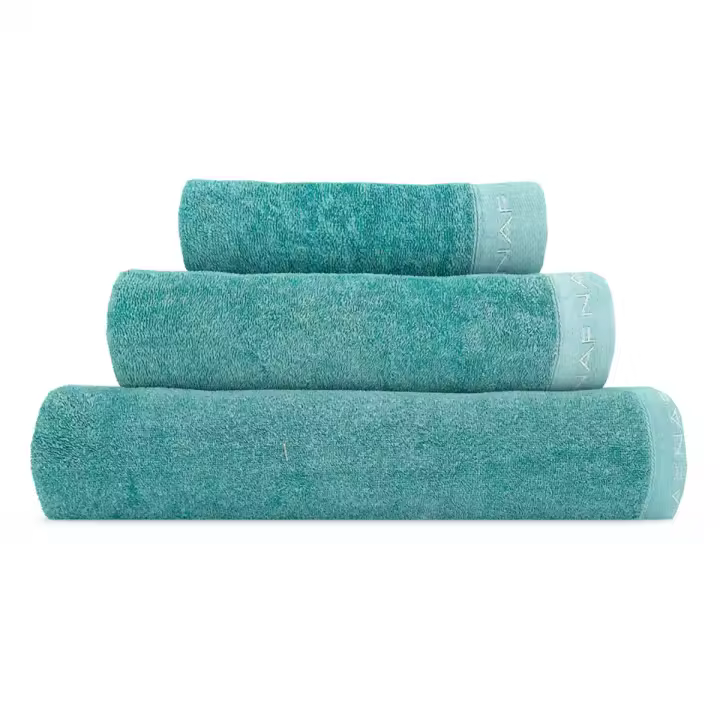 NAF NAF - 3 Toallas de baño 100% algodón CASUA. Medidas 30x50+50x100+70x140 cm. Disponible en varios colores. - 1