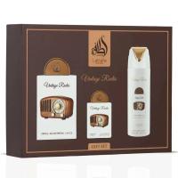 Set Regalo Lattafa Pride Vintage Radio Perfume Unisex 100 ml + Miniatura | Pack Árabe Lujo, Fragancia Premium y Larga Duración - details 4
