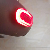 Luz Trasera De Seguridad Para Xiaomi M365 Electric Scooter 1S pro 2 Skateboard Luz LED De Advertencia Instalación Directa - details 1