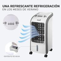 Aire Acondicionado Portátil, Ventilador | Enfriador de Aire | Humidificador Móvil 3 en 1, Tanque de Agua de 4L, Bajo Consumo, Con Ruedas Control Remoto, 3 Velocidades, Sin Tubo Exterior - details 0