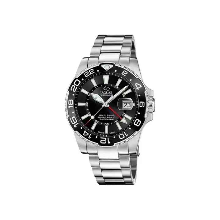Reloj Jaguar J1011/6 Hombre - Ceramic GMT, Esfera Negra, Cristal Zafiro - 1