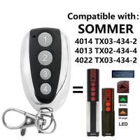 Control Remoto De Puerta De Garage 4 Canales Verde Y Naranja Compatible Con SOMMER TX03-434-4-XP Transmisor De Puerta 434MHz - details 0