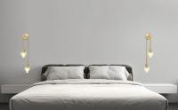 Lámpara De Pared Moderna LED Oro Nórdica En Larga Bandeja Para Sala De Estar Dormitorio Baño Pasillo Decoración Interior - details 2