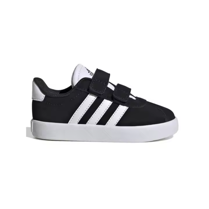 Zapatilla Adidas VL Court 3 Serraje Negro Bebe - 1