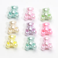 50pcs Bolas De Oso Acrílico Brillantes 12x14mm Para Creación De Joyas DIY Pulseras Collares Aretes Artesanías - details 4