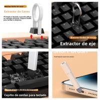 Mini Aspiradora Portátil Para Limpieza De Teclado Computadora Auriculares Móviles Herramienta De Limpieza Con Cepillo Y Bolígrafo - details 27