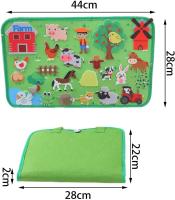 Juego De Juguetes Montessori De Tela Con Tema De Espacio Exterior Y Granja Kit De Juego Interactivo Para Niños Edad Prescolar Aprendizaje Temprano - details 7