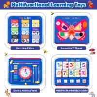Juguete Educativo Sensorial Montessori Para Niños Pequeños Tablero Ocupado Fomenta Los Desarrollo De Las Habilidades Motoras Finas Juguete De Viaje Regalo Educativo - details 3