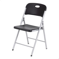 Lifetime - Silla plegable multiuso, máx. 160 kg, color negro, fabricada de polietileno de alta densidad y acero, 50x48,5x84 cm, protección UV, resistente al agua, sillas para eventos, sillas plegables exterior e interior, silla robusta - details 0
