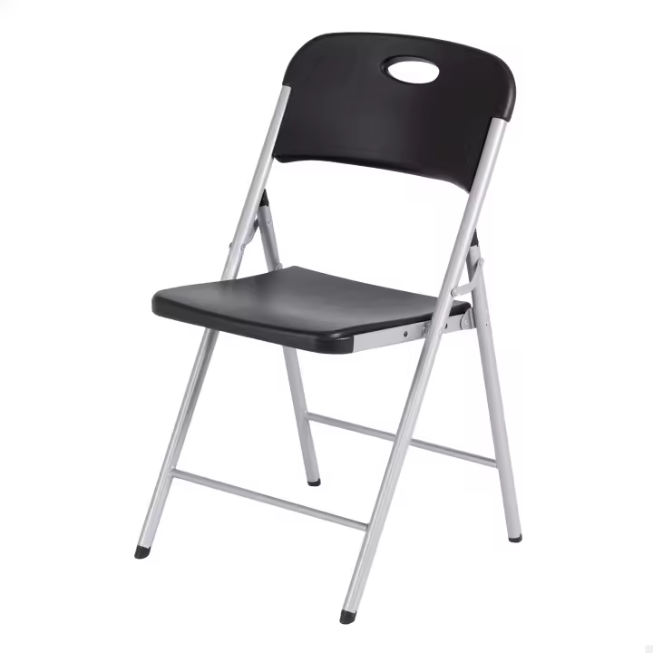 Lifetime - Silla plegable multiuso, máx. 160 kg, color negro, fabricada de polietileno de alta densidad y acero, 50x48,5x84 cm, protección UV, resistente al agua, sillas para eventos, sillas plegables exterior e interior, silla robusta - 1