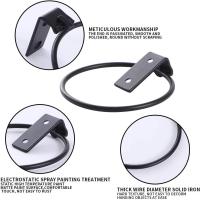 Juego de 3 soportes de pared de maceta de metal Soporte de maceta de gancho de maceta Soporte de bandeja de maceta de flor para interior y exterior (17,5 × 15 × 6,2 cm) - details 2