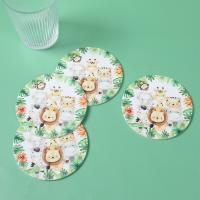 4pcs Tapetes De Marfil Artificial Para Taza De Café Redondos De Cuero Sintético Fácil De Limpia Accesorios De Mesa Clásicos - details 5
