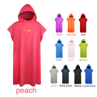Poncho De Playa Con Capucha Para Adultos Toalla De Baño De Microfibra Toalla De Natación Wetsuit Toalla Cambio Surf - details 55