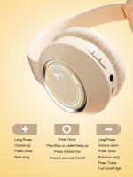 Auriculares Bluetooth M3 Con Luz LED Plegables Y Control Remoto Tipo-C Para Juegos Y Oficina Uso Multifacético - details 2