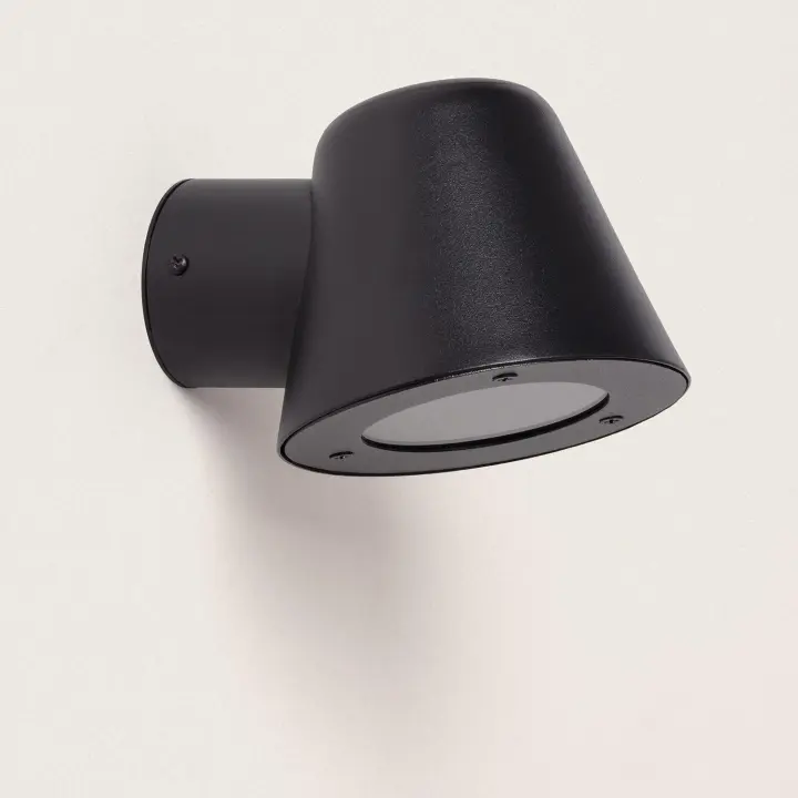 Ledkia Aplique de Pared Exterior Acero Inoxidable Darjan Oroco Negro Mate - 1