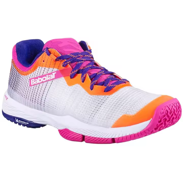 Zapatillas de Padel Babolat Ritma Woman Naranjas y Rosas para Chica Talla 40 - Alto Rendimiento - 1