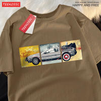 Camiseta De Algodón Para Hombre Back to the Future T-shirt De Verano Estilizada Y Cómoda Con Diseño De Coche De La Película Manga Corta Estilo Hip Hop Oversized Para Parejas - details 17