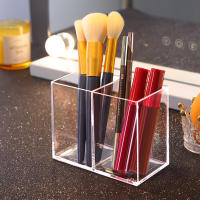 Caja De Maquillaje Transparente Organizador De Escritorio Para Lápices De Ojos Base Rubor Fósforos Y Cepillos De Ojos - details 0