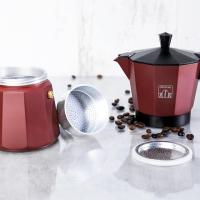 Cafetera Italiana Cecotec Cumbia Mokclassic 1200 Garnet de aluminio para 12 tazas, color granate - details 5