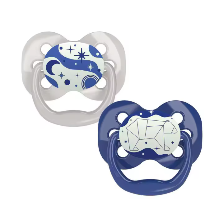 Dr. Browns Chupete Silicona Advantage Reversible Noche 0-6 M 2 Unidades - 1