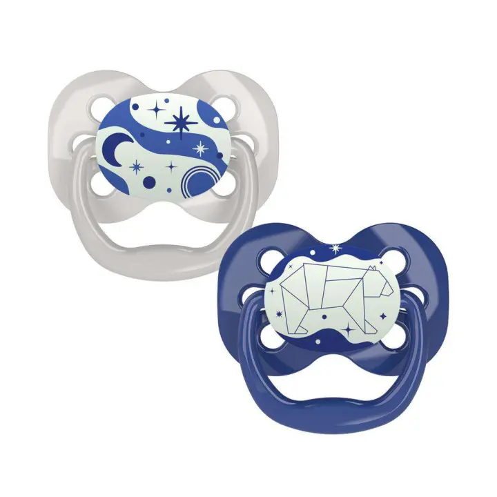 Dr. Browns Chupete Silicona Advantage Reversible Noche 0-6 M 2 Unidades - 1