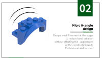 45Pcs Accesorios De Color Para Bloques Compatible Con Lego Piezas De Montaje DIY Para Niños 2 X 4 X 2 Bloque MOC Arco De Rueda Y Guardabarros - details 5