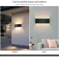 Lámpara De Pared LED Exterior 4/6/8/10 Luces De Parede Para Iluminación Hacia Arriba Y Abajo Decoración De Habitaciones Interior Jardín Calles Luz Solar Auto-contenida Moderna - details 1