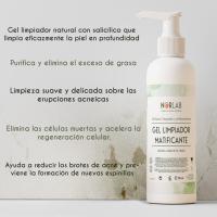 Gel Limpiador Facial Natural NORESENZA Exfoliante y Antibacteriano - MENTA - ÁRBOL DEL TÉ - SALICÍLICO. 200 ml - details 0