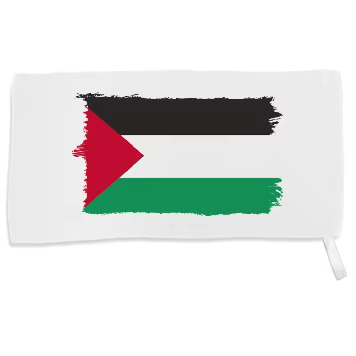 MERCHANDMANIA TOALLA PEQUEÑA ABSORBENTE bandera palestina pais gobierno palestino suave personalizada con cinta elastica - 1
