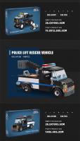 Bloques De Construcción Especial Para Vehículos De Policía Y Bomberos Serie Ciudad Modelo De Ingeniería Automotriz Kit De Artesanía Para Adultos - details 4