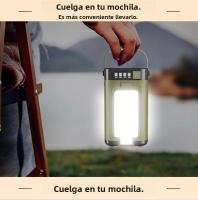 Lámpara De Camping LED Solar Recargable 4500mAh 1000LM Banco De Energía Emergencia 6 Modos De Luz Plegable Para Camping Pesca - details 36
