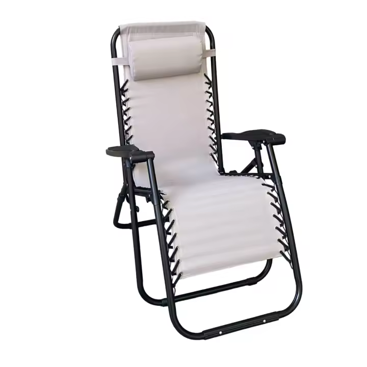 Maxia Market - Silla GRANDE XXL tumbona hamaca plegable de gravedad cero y resistente DURADERO con grosor del tubo de 25 mm para Playa Patio Jardín Camping al Aire Libre, 120 kg, 158x66x108 cm - 1