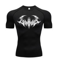 Camiseta De Fitness Para Hombres Musculado Gimnasio Quick Dry Transpirable Deporte Entrenamiento Estilo Fitness Ropa Deportiva - details 2