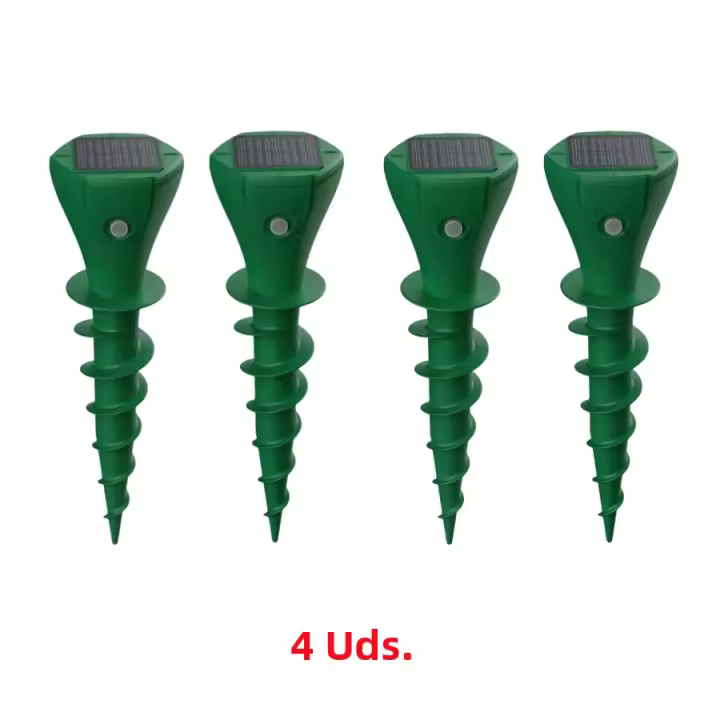Repelente De Mole Y Gopher Solar Eficiente Para Jardín Y Yarda Con Tornillo Ultrasonido Repelente De Pisos De Exterior Detergente De Groundhog - 1