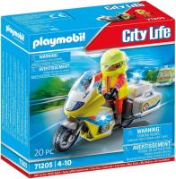 Playmobil  City Life 71205 Moto de Emergencias con luz Intermitente, + 4 años - details 0