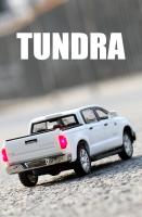 Toyota Tundra Pickup Truck 1:32 En Miniatura Modelo De Camión Todoterreno En Metal Con Sonido Y Luz Vehículo Diecast Para Juguete - details 1