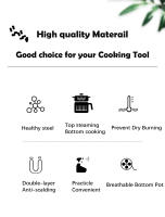 Olla Múltiple Eléctrica Mini Para 1-2 Personas Con Funda Inoxidable Y Sello Antideslizante Para Cocinar Y Hornear En Casa - details 1