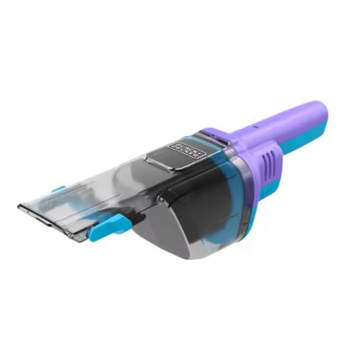 Black & Decker NVD220BP-QW Aspirador de Mano para Mascotas, Potencia 7,2V, Batería 2Ah de Litio, Boquilla Ancha, Depósito 290ml, Incluye Cepillos y Estación de Almacenamiento - 1