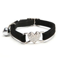 Collar Para Perros Con Encanto De Corazón Y Campana Ajustable Y Seguro Con Material Suave De 8 Colores Nuevo Para Mascotas - details 11