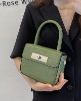 Bolso Cuadrado Pequeño Para Mujer Con Patrón De Cocodrilo Moda Versátil De Alta Gama Bolso De Mano De Hombro Y Cruzado - details 2