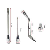 Kit De Tilt Para Palanca De Cambio Y Señal De Peligro De Aluminio Pulido Para Olds Buick 1967-1994 Barra Antigolpes Plata - details 1