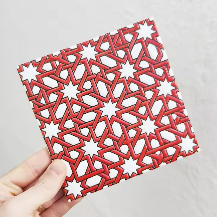Azulejos de 15cm (6") cerámica andaluza - Spanish tiles for DIY, Decorative tiles, mosaic tiles, ceramic tiles, coaster, Spain tiles - 1