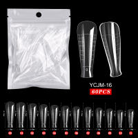 60pcs Extensiones De Uñas Falsas Art Acrílicas UV Gel Polvo Moldes De Escultura Cubiertas Completas Presión En Manicura Suministros Herramientas Para Dedos - details 22
