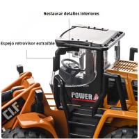 Modelo De Camión Escavador De Escala 1/50 Con Pico De Nieve Juguete De Metal Para Niños Vehículo De Ingeniería Con Sonido Y Luz Regalo De Cumpleaños Para Boys - details 11