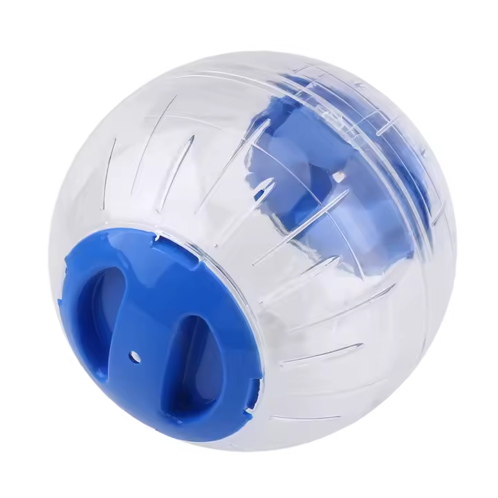 Pequeña Pet3Colors 12cm Nueva Moda Plástico Pequeña Mascota Hamster Gerbil Juguetes Correr Actividad Ejercicio Pelota Azul - 1