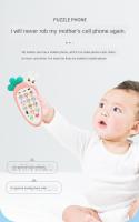 Juguete Educativo Montessori Para Bebés Teléfono De Radish Con Sonido Y Música Juguete De Mordedor Bitable Para Niños Juguetes De Aprendizaje Y Sueño - details 2