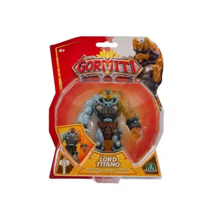 GORMITI - Figura de Acción LORD TITANO - Son GUERREROS CON SUPER PODERES -  Coleccionable -  Figura de 12 CM - Tribu del CRISTAL - Regalo original - Mayores de 4 años - 1