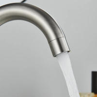 Grifo De Baño De Acero Inoxidable 304 Mezclador De Agua Caliente Y Fría Con Rotación De 360 Grados Monohandle Moderno - details 15