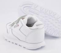 Reebok deportivas infantiles blancas de piel con cierre velcro mod. classic leather unisex - details 1